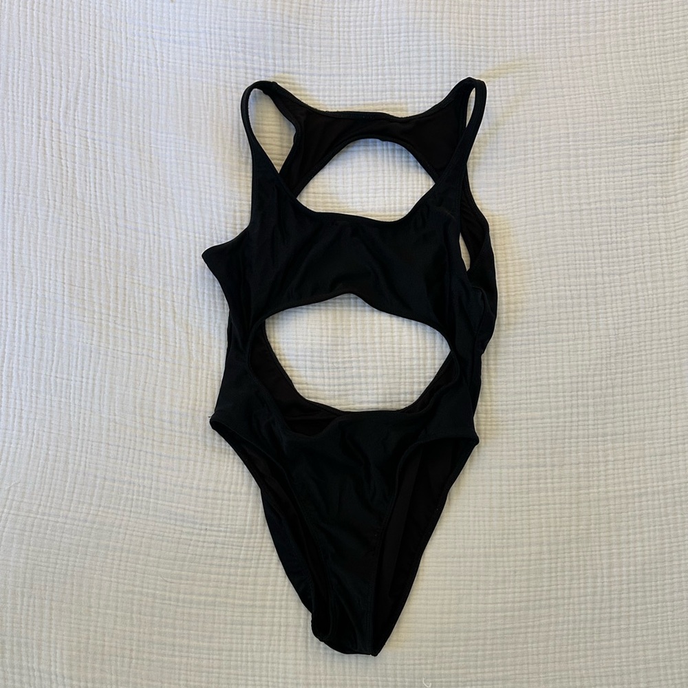 Los Angeles Apparel Cutout Bathing Suit